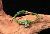 Golden Koi Leaping Dragon Gate Bracelet - Exam Success Talisman with Spiritual Energy