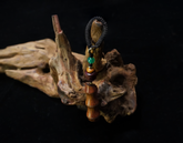 Bamboo Growth Wooden Pendant - Natural Talisman for Career Success & Divine Blessings