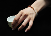 Exquisite Sandalwood & Hetian Jade Bracelet: A Blend of Oriental Elegance and Auspiciousness