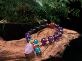 Natural Lavender Amethyst Raw Crystal Bracelet | A Touch of Tranquility and Healing Energy