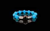 Ocean's Whisper Bracelet - Blue Tiger's Eye, Clear Quartz, and Amazonite