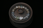 Moonlit Serenity Handmade Bracelet ¨C Moonstone, Green Phantom Quartz & Clear Quartz Jewelry for Calmness, Clarity & Empowered Action