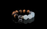 Ocean's Gaze: Tiger's Eye & Aquamarine Bracelet