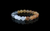 Golden Harmony: Rutilated Quartz Bracelet