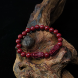 Pi Xiu Cinnabar Bracelet - Taoist Dual Guardians for Wealth & Protection