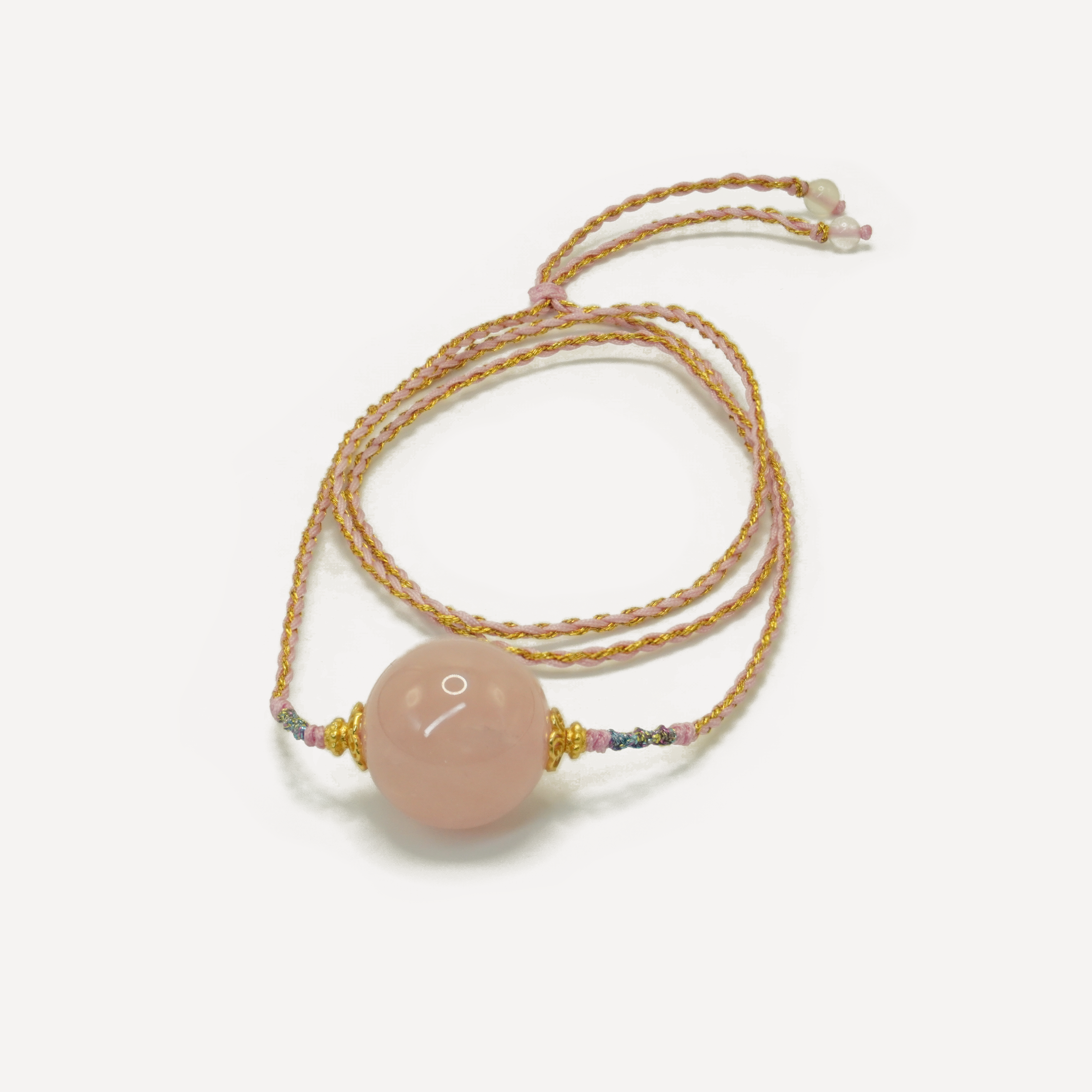 Madagascar Rose Quartz Crystal Bracelet - Love & Gentle Energy, Handmade Rose Quartz Beads, Spiritual Healing & Inner Peace