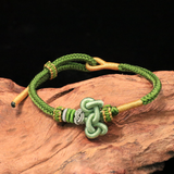 Golden Koi Leaping Dragon Gate Bracelet - Exam Success Talisman with Spiritual Energy