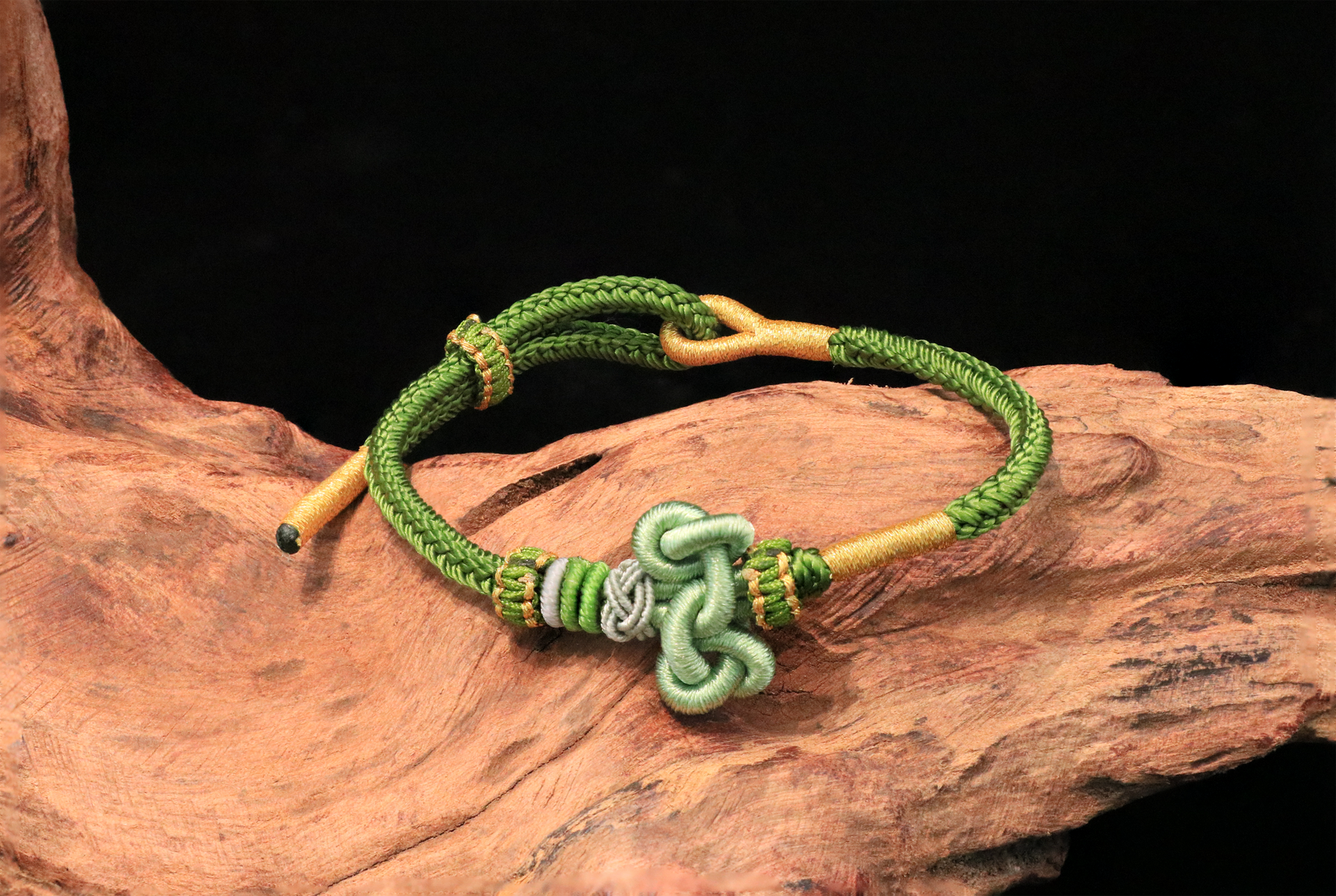Golden Koi Leaping Dragon Gate Bracelet - Exam Success Talisman with Spiritual Energy