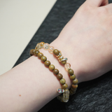 Sandalwood & Citrine Energy Bracelet - Harmony Talisman for Serenity and Prosperity