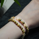 Sandalwood & Citrine Energy Bracelet - Harmony Talisman for Serenity and Prosperity