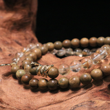 Sandalwood & Citrine Energy Bracelet - Harmony Talisman for Serenity and Prosperity