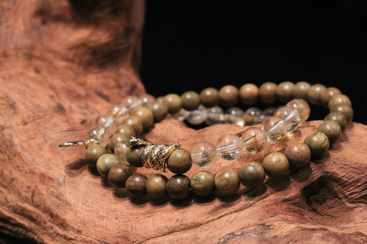 Sandalwood & Citrine Energy Bracelet - Harmony Talisman for Serenity and Prosperity