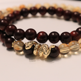 Sandalwood & Citrine Energy Bracelet - Harmony Talisman for Serenity and Prosperity