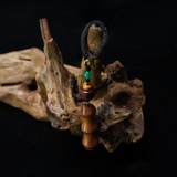 Bamboo Growth Wooden Pendant - Natural Talisman for Career Success & Divine Blessings