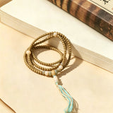 Green Sandalwood & Bodhi Bead Talisman - Zen Essence for Inner Peace and Auspicious Blessings