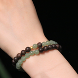 Auspicious Agarwood & Hetian Jade Bracelet: Eastern Mystique and Elegance