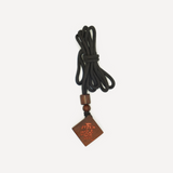 Natural Jujube Wood Thunderstruck Bagua Pendant, Feng Shui Protection Talisman, Handmade Energy Charm for Wealth and Good Fortune