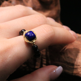 Indian Rosewood Lapis Lazuli Ring