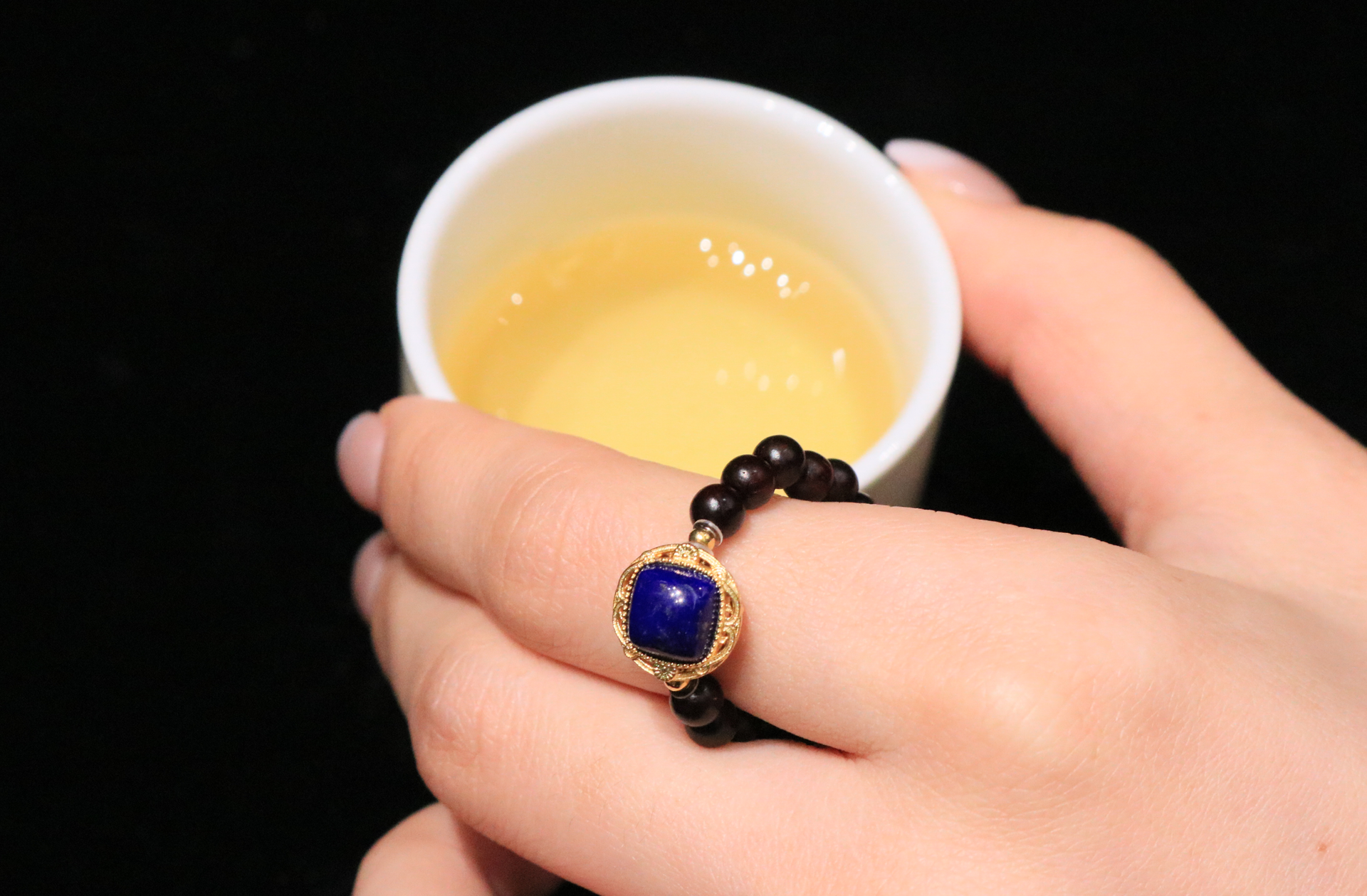 Indian Rosewood Lapis Lazuli Ring