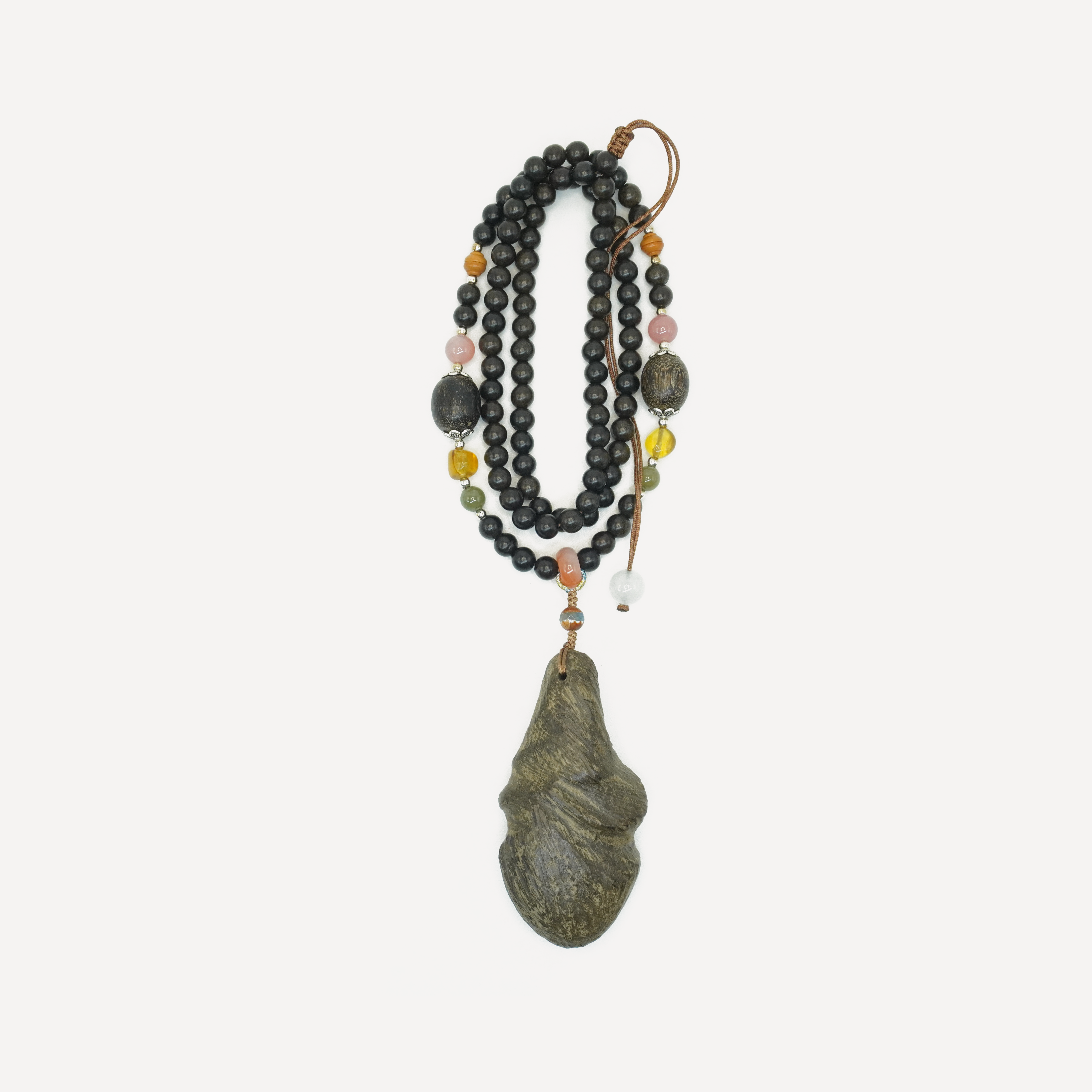 Agarwood Pendant Sweater Chain ¨C Natural Elegance for Stress Relief and Tranquility