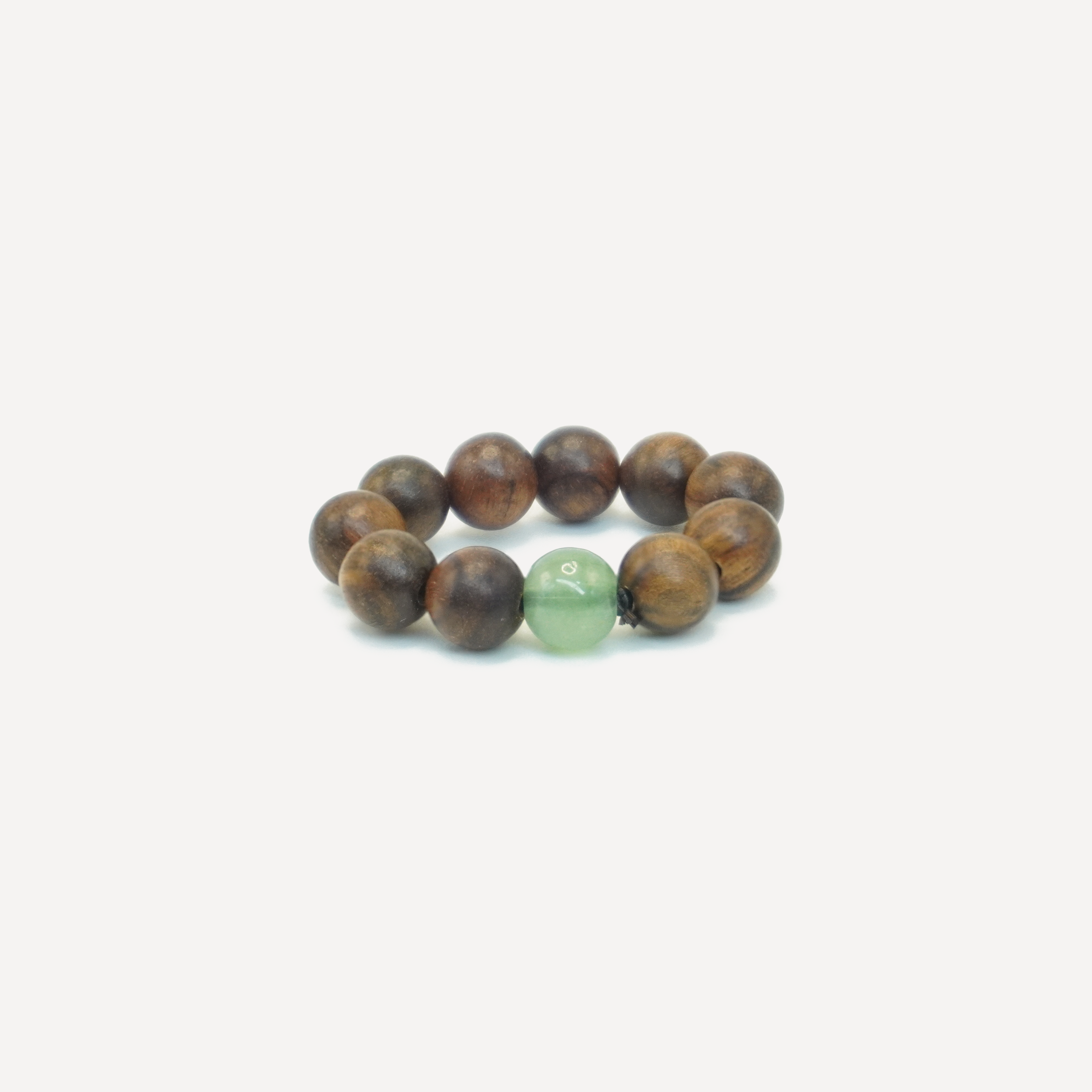 Natural Agarwood & Hetian Jade Ring ¨C Symbol of Good Luck, Peace & Spiritual Harmony