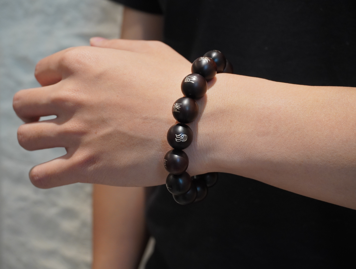 Sterling Silver Inlaid Lightning Strike Jujube Wood Bracelet | Symbol of Luck and Protection