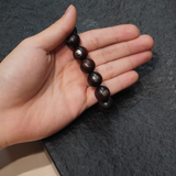 Sterling Silver Inlaid Lightning Strike Jujube Wood Bracelet | Symbol of Luck and Protection