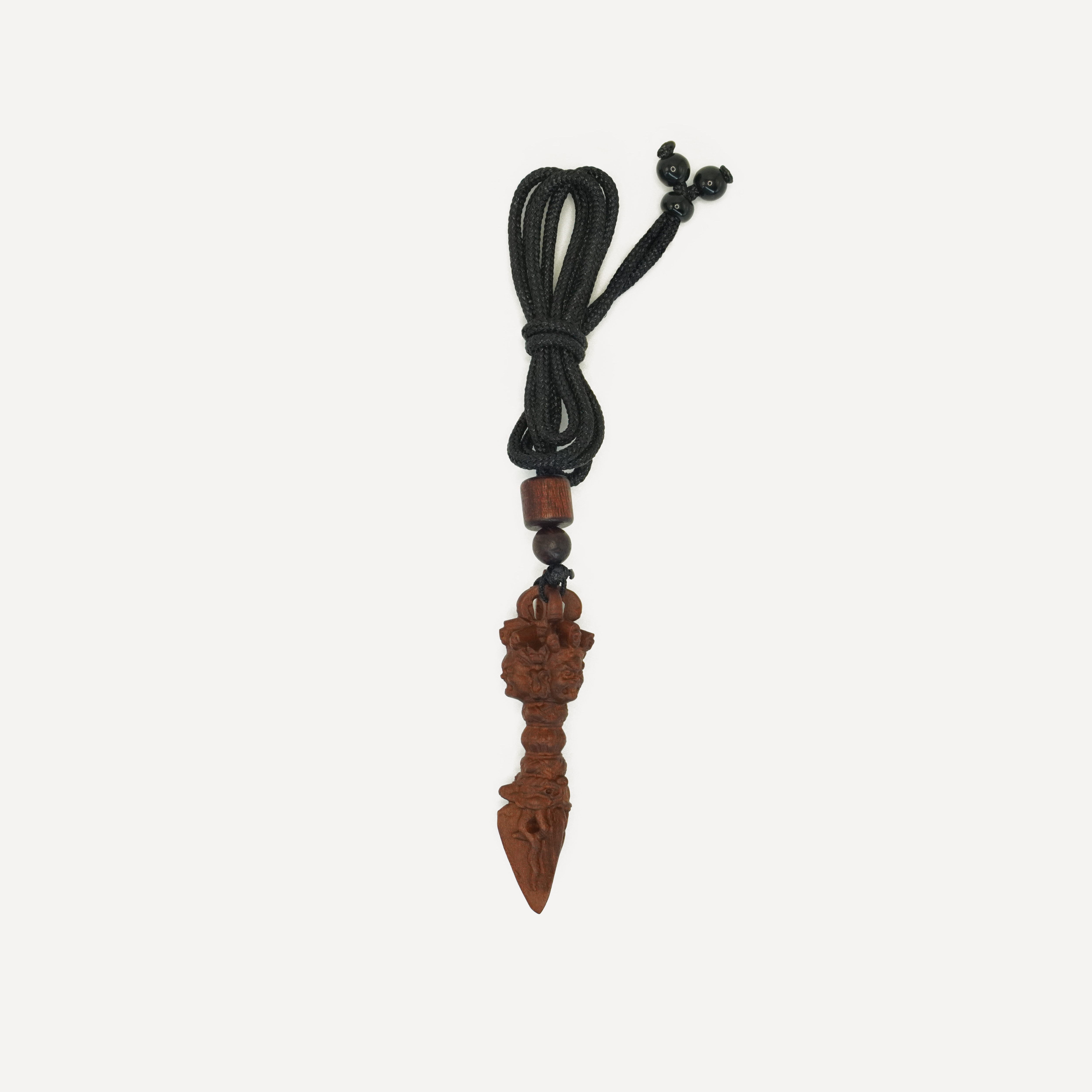 Natural Lightning Strike Wood Taoist Bagua Pendant ¨C Spiritual Protection, Balance & Harmony, Good Luck Amulet