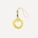 Golden Rutilated Quartz Phone Strap & Car Keychain ¨C Elegance, Luck & Prosperity Accessory