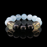 Ocean Blaze Bracelet - A Harmony of Aquamarine, Citrine, and Blue Tiger's Eye