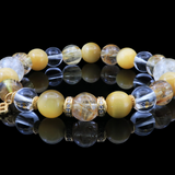 Golden Aura Bracelet - A Symphony of Prosperity, Clarity, and Spiritual Awakening