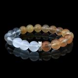 Golden Harmony: Rutilated Quartz Bracelet
