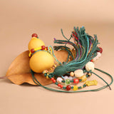 Auspicious Calabash Charm Pendant - Feng Shui Wealth Talisman for Home & Car Blessings