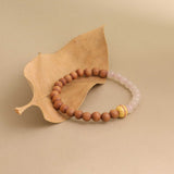 Exquisite Sandalwood & Hetian Jade Bracelet: A Blend of Oriental Elegance and Auspiciousness