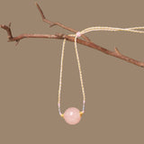 Madagascar Rose Quartz Crystal Bracelet: Embrace Love and Gentle Energy