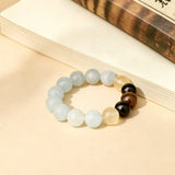 Balance & Stability Crystal Bracelet - Aquamarine, Citrine & Smoky Quartz