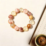 Confidence & Vitality Crystal Bracelet - Red Rutilated Quartz