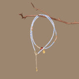 Aquamarine & Red Agate Gemstone Bracelet - Harmony Talisman for Courage, Love, and Fortune