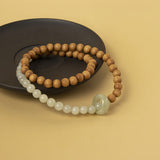 Green Mountain Serenity Bracelet | Harmony of Jade and Sandalwood