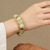 Prosperity & Focus Crystal Bracelet - Citrine, Glaze Jade & Sandalwood