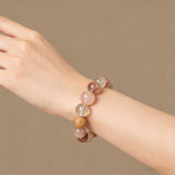 Confidence & Vitality Crystal Bracelet - Red Rutilated Quartz
