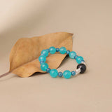 Ocean's Whisper Bracelet - Blue Tiger's Eye, Clear Quartz, and Amazonite