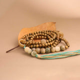 Green Sandalwood & Bodhi Bead Talisman - Zen Essence for Inner Peace and Auspicious Blessings