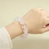 Love & Harmony Crystal Bracelet - Rose Quartz & Clear Quartz