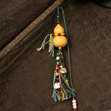 Auspicious Calabash Charm Pendant - Feng Shui Wealth Talisman for Home & Car Blessings