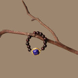Indian Rosewood Lapis Lazuli Ring