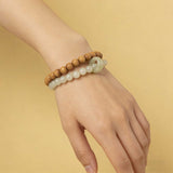 Green Mountain Serenity Bracelet | Harmony of Jade and Sandalwood