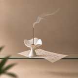 Petal Grace Ceramic Incense Holder
