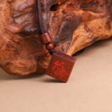 Wealth Protection Energy Natural Jujube Wood Thunderstruck Bagua Pendant