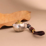 Lucky Tea Pot Charm Keychain | A Symbol of Peace and Prosperity